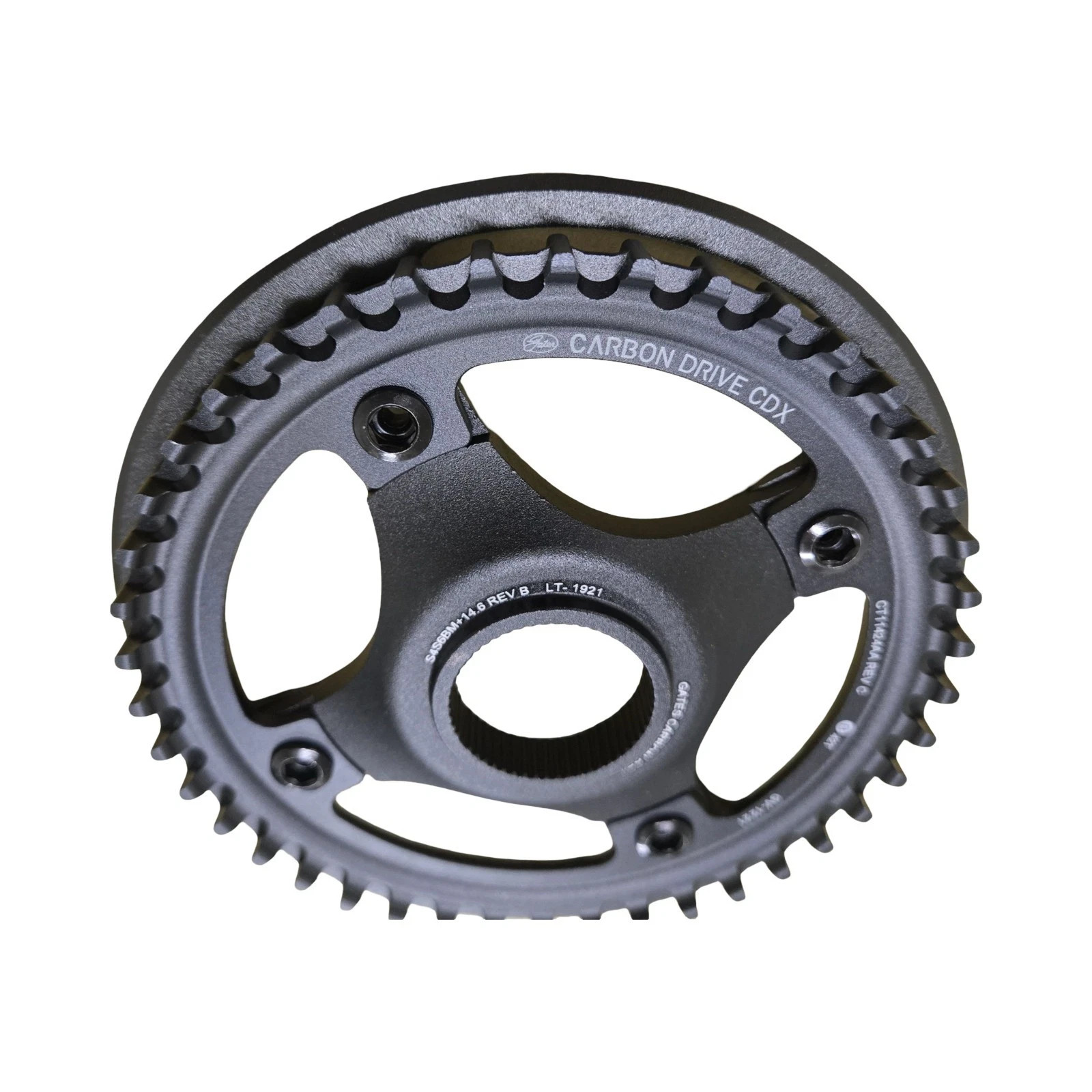 Gates Carbon CDX Drive 42T 4 Bolt Shimano Steps Belt Drive Cog Ring Alloy Black