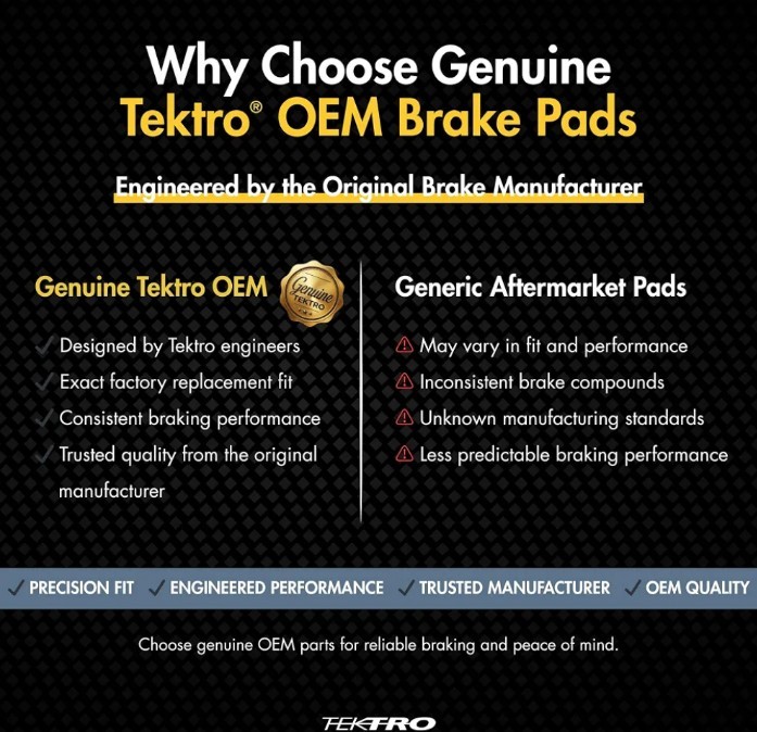 2 Pairs Tektro E10.11 Metal High Performance Disc Brake Pads Auriga Draco Orion
