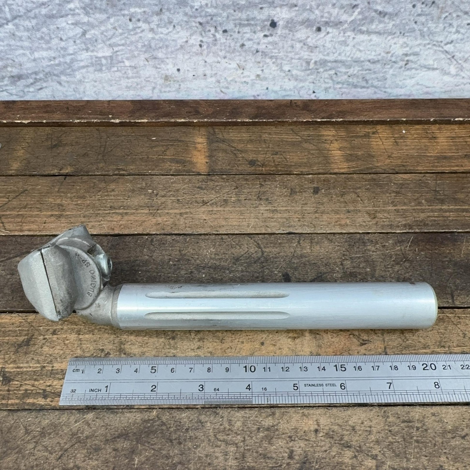 Vintage Sugino SP-H Seatpost 26.8mm Silver Alloy Japan 26.8 290g Road MTB Bike