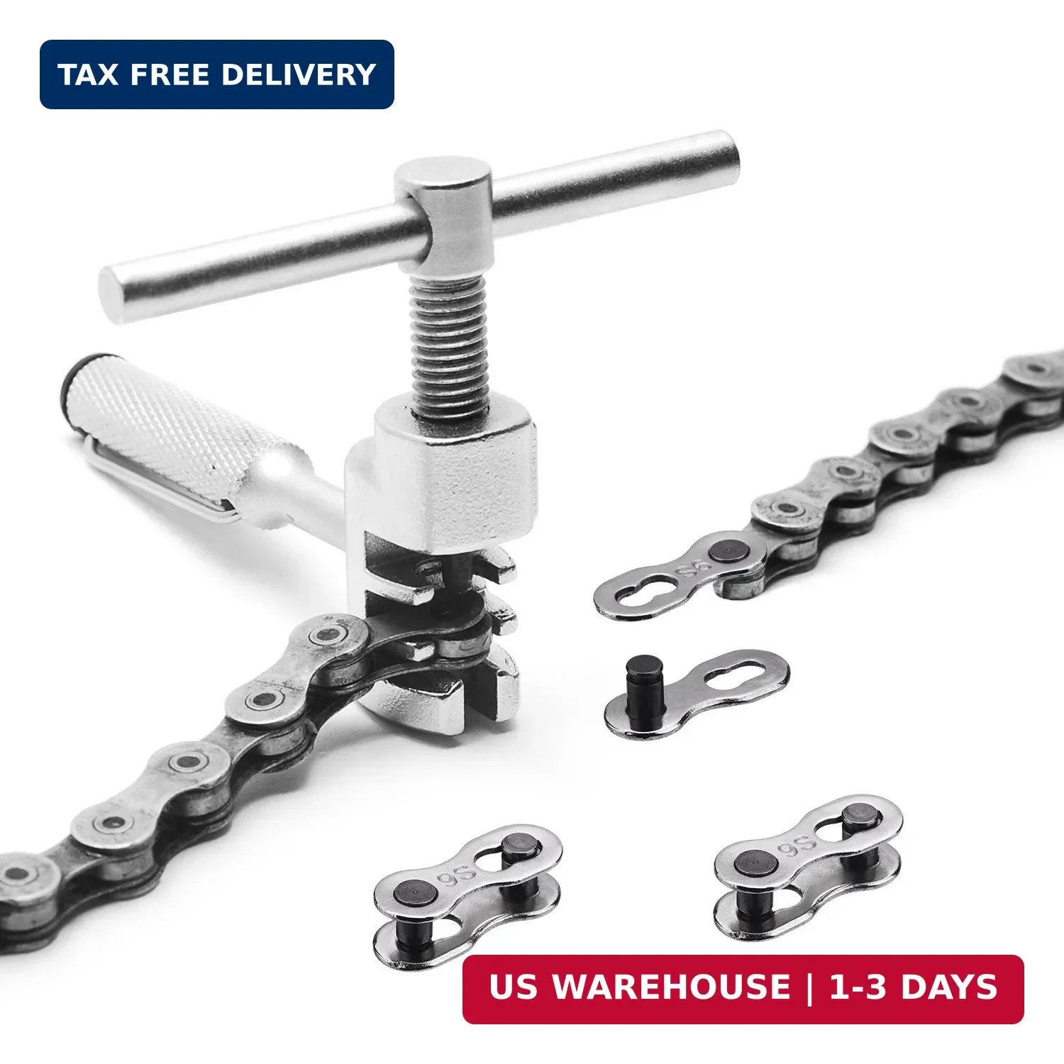 8 Pairs Bicycle Missing Link for 6, 7, 8, 9, 10 Speed Chain Master Link for Bicy