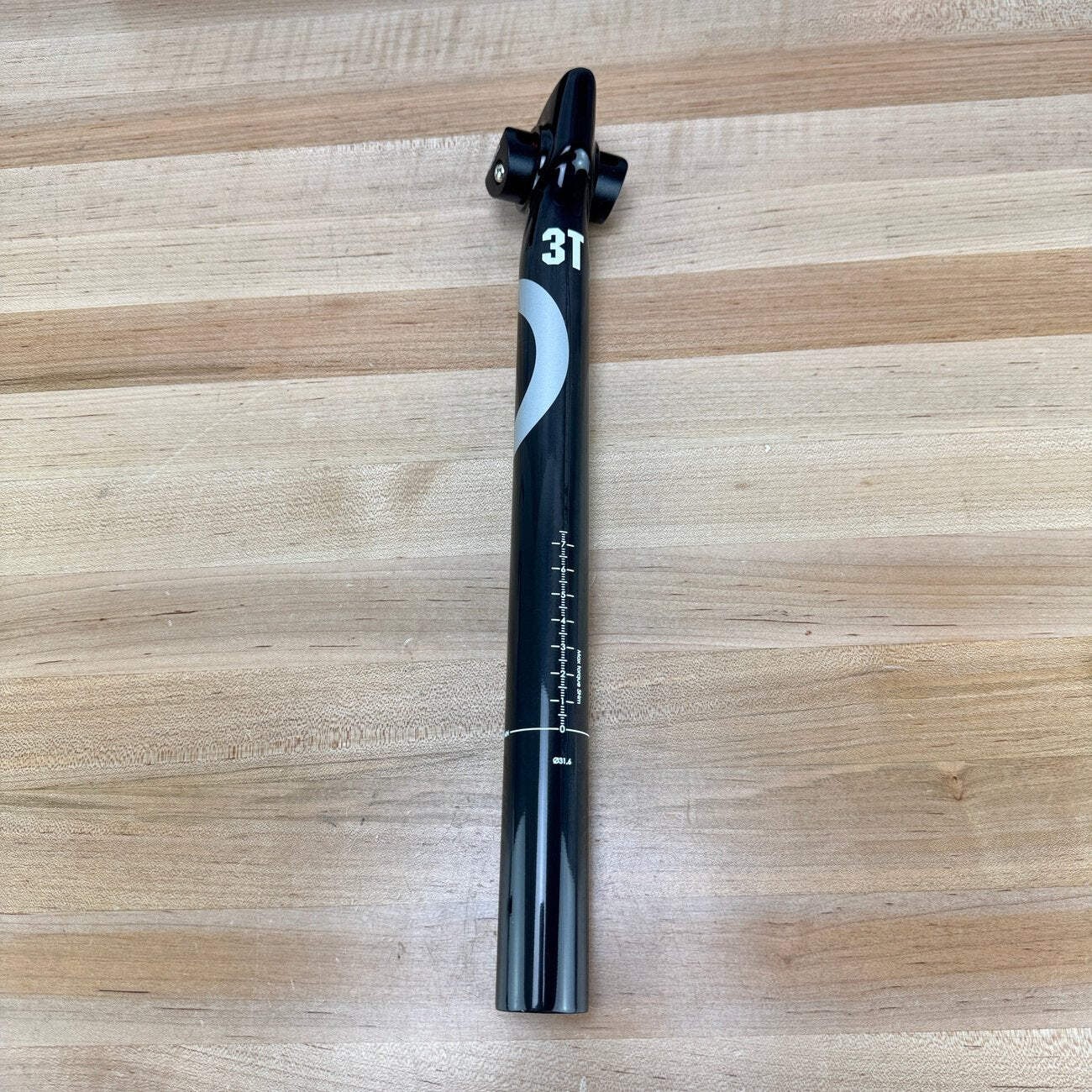 New! 3T Ionic 0 LTD Carbon 31.6mm x 350mm Carbon Zero Setback Seatpost MSRP $270