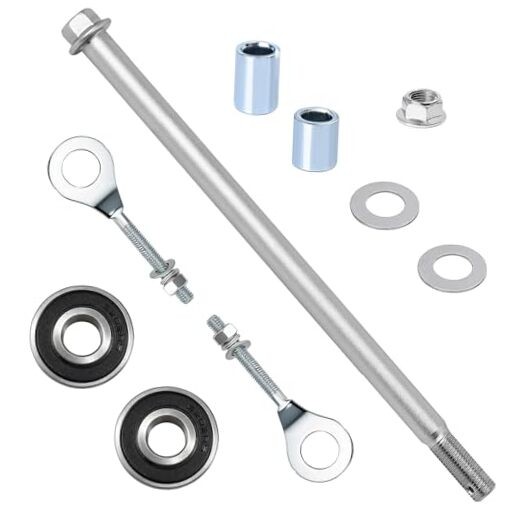 15mm*285mm Mini Bike Rear Axle Kit (0.59″x11.22″) with 6202RS Bearings & 285MM