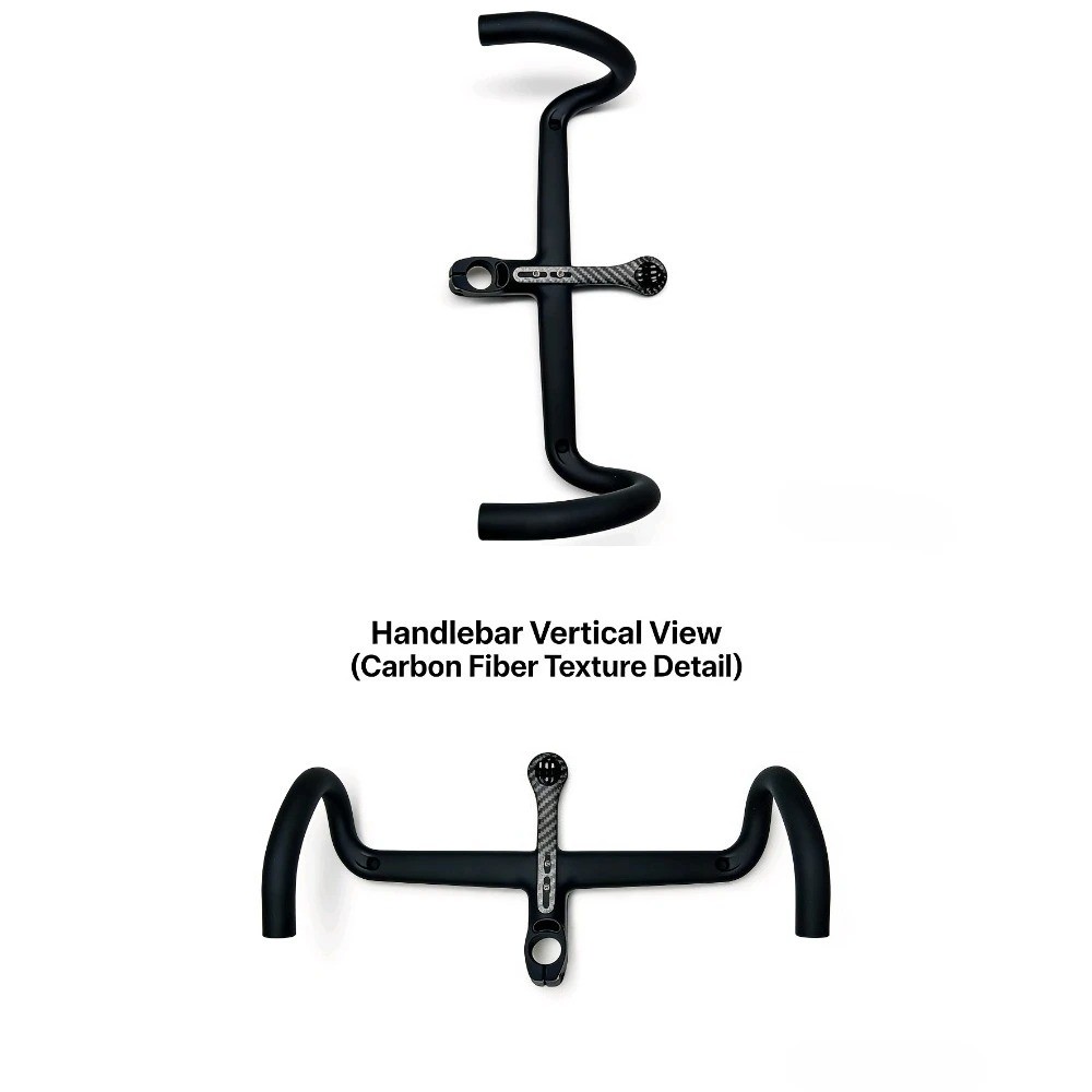 Integrated Carbon Handlebar for Road Bicycles with Full Internal Cable Routing