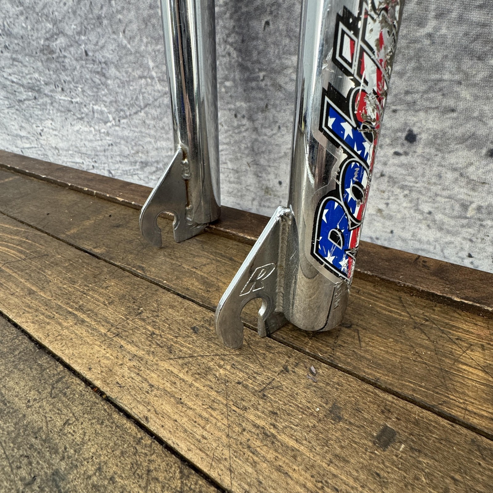 Vintage Robinson BMX Fork 20in 1 1/8 Threadless Chrome Steel Old School BMX 90s