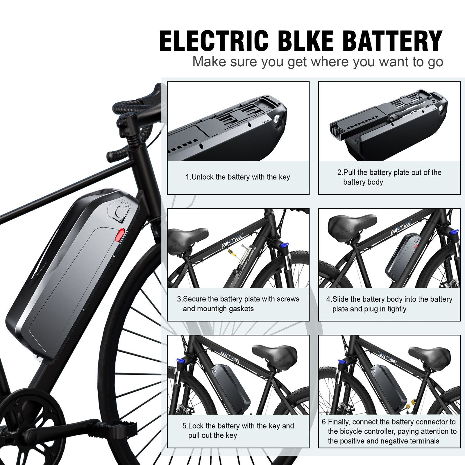 48V 17.5Ah Hailong Ebike Lithium Battery 40A BMS with Samsung Cells 100-1500W