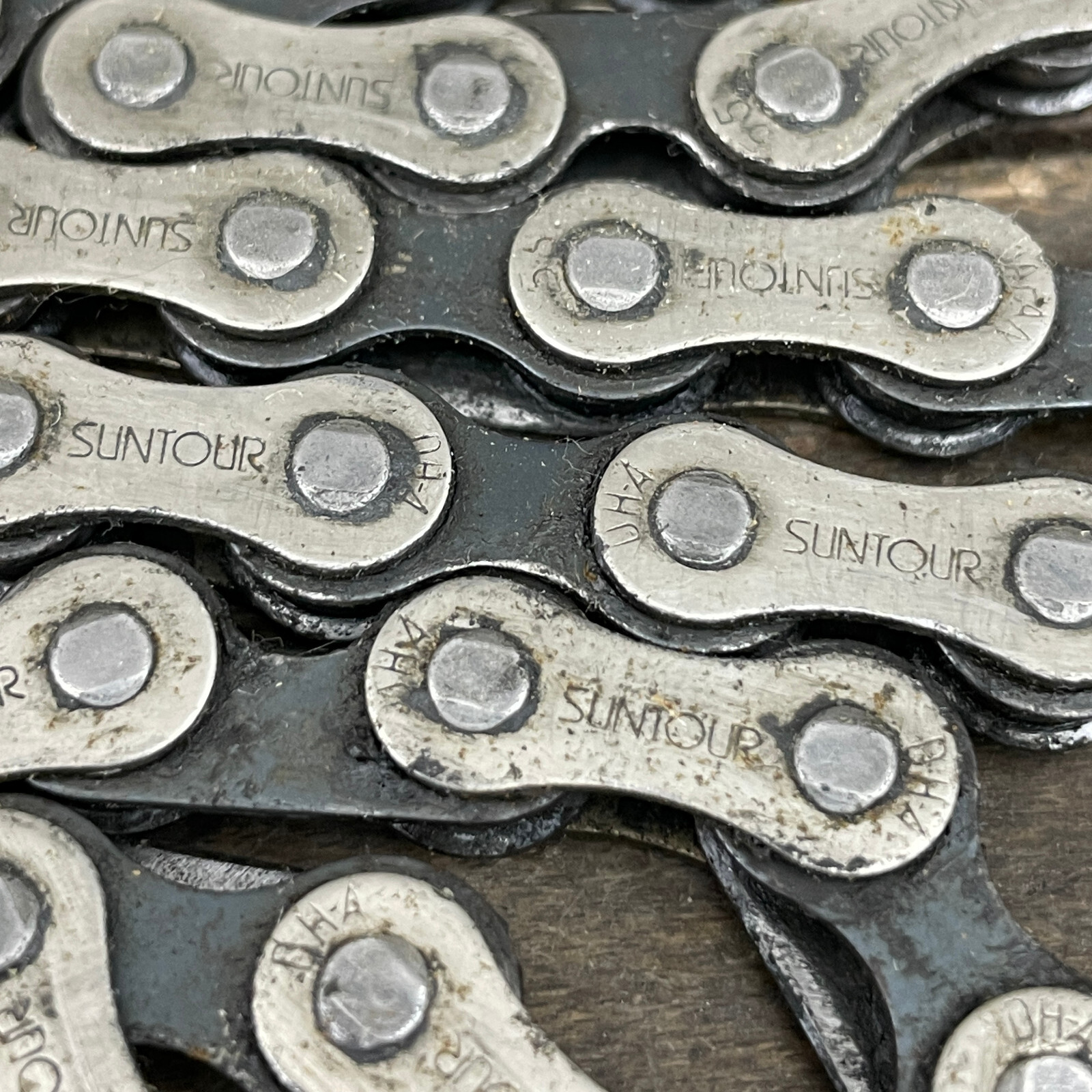 Vintage Suntour Chain 104 Links Silver Road Mountain Bike 90s 80s Eroica Race