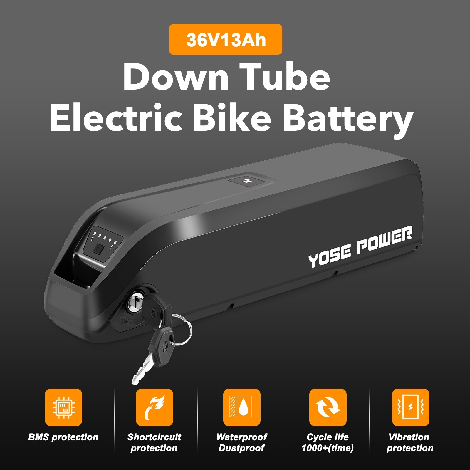Heybike Jasion Ebike Battery 36V 13Ah Race Race Plus EB5 Electric Bike Battery