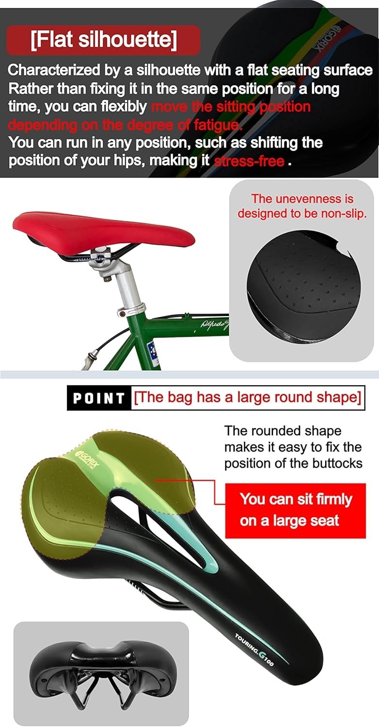 Stylish Black and Yellow Bike Saddle with Foam Cushion – Optimal Comfort for All