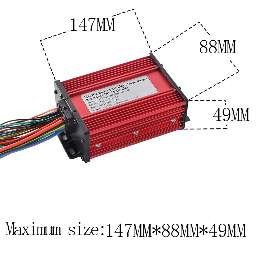 36V 48V Sine Wave Controller 25A 350W 600W with LCD for Electric Bicycle Scooter