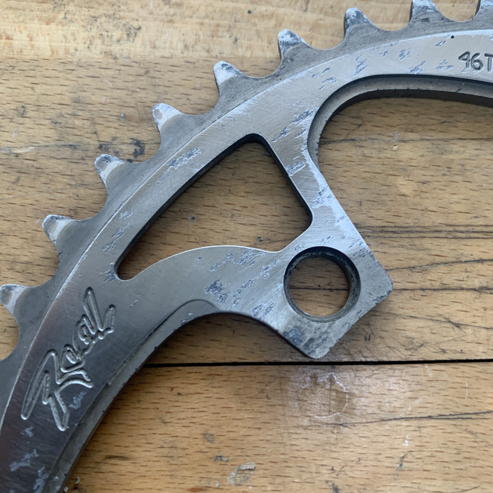 Real Designs Chainring 110mm BCD 45T Silver Vintage Mountain Bike Yeti Kooka CNC
