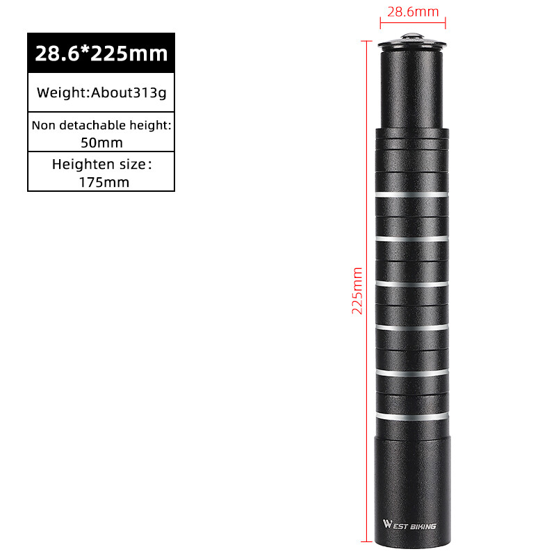 WEST BIKING Bike Fork Stem Extender Bicycle Handlebar Riser Extension Adapter