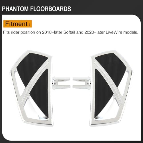 Motorcycle Floorboards Phantom Front Foot Pegs Footrest for Harley Chrome