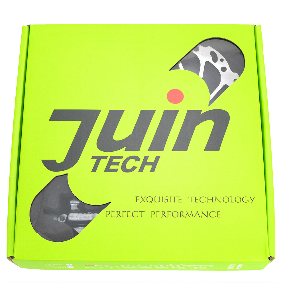 JUIN TECH R1 Hydraulic Road CX Disc Brake set 160mm w/ Rotor (Front+Rear) , Gray