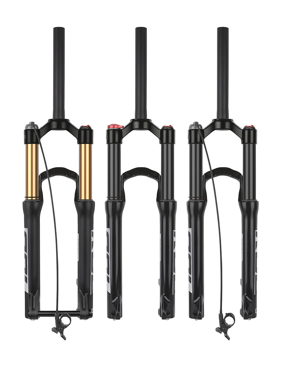 20/24 Inch Bicycle Suspension Air Fork Remote Manual Lockout Fork 100mm Travel