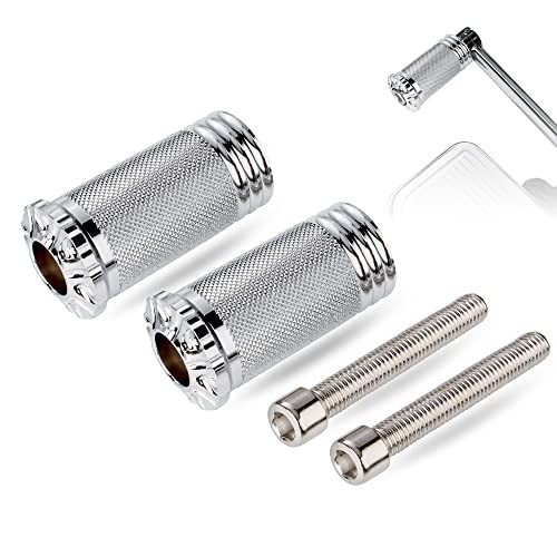 Shifter Peg Motorcycle Shift Lever Black CNC Billet Foot Pegs Chrome-A