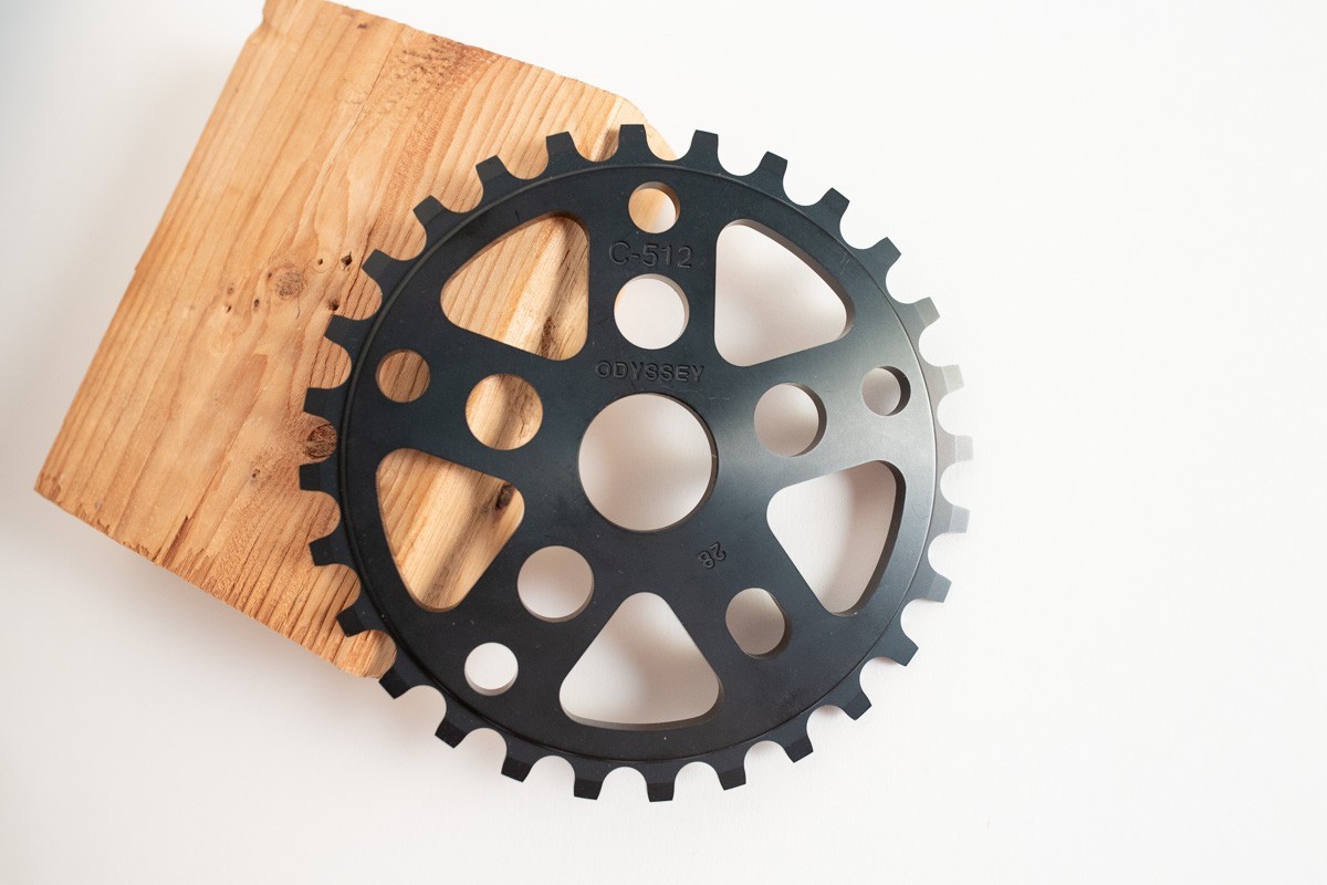 NOS Odyssey Chase Hawk C-512 28T BMX Sprocket Black 7075-T6 Aluminum