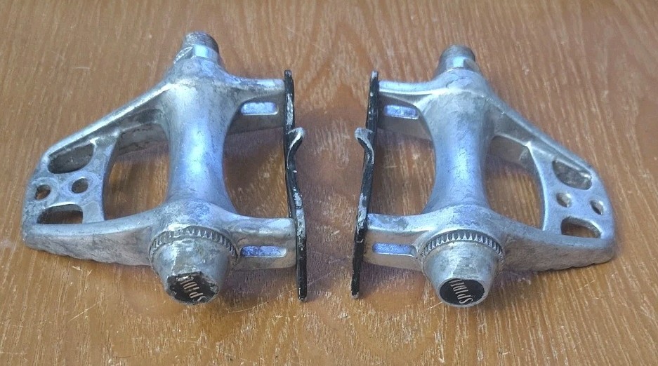 [7.76]Vintage Spidel CXC Pedals Made In France 80s Road Touring Bike