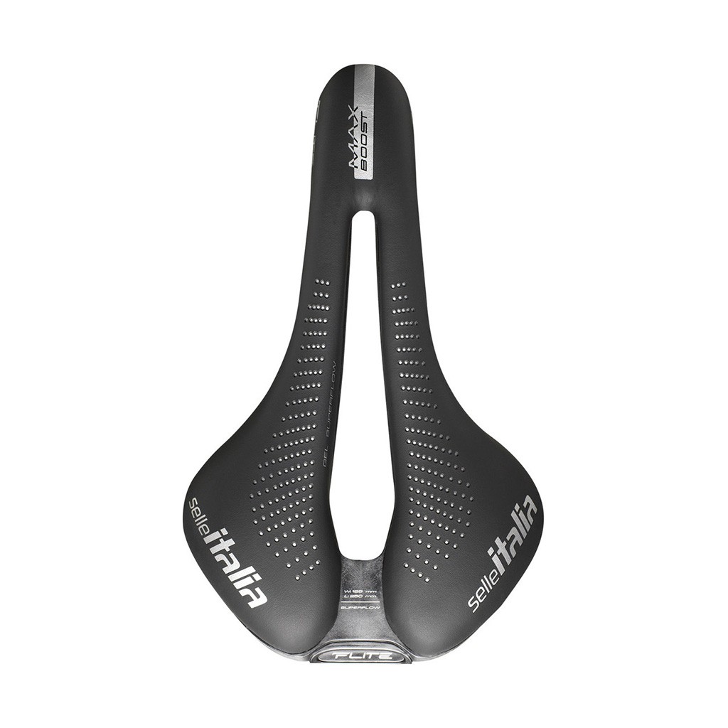 Selle Italia Max Flite Boost Gel Superflow Saddle, L3 ID, Ti 316 Rails, Black