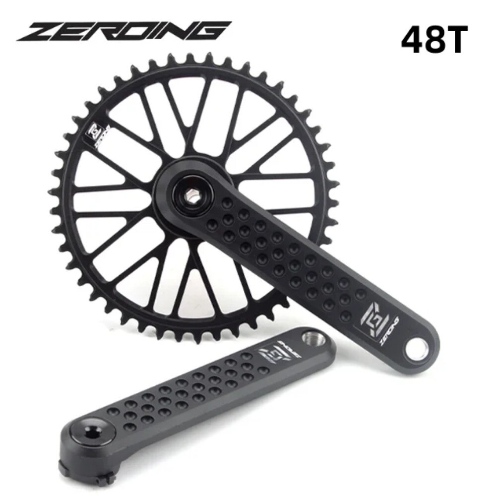 ROAD Bike Crankset CRS Hollow Crank Chainring 7075 Shaft CNC GRAVEL Spider Sram