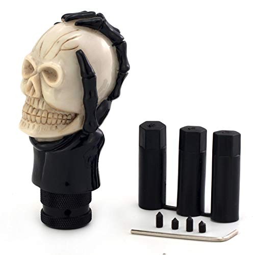 Skull Manual Car Knob Shifter – Auto Gear Shift Handle – Magic Skeleton Beige
