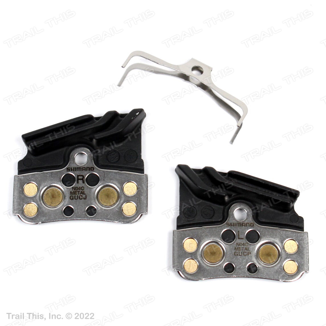 Shimano N04C Metal Bicycle Disc Brake Pad w/ Spring Fits XTR BR-M9120 Calipers