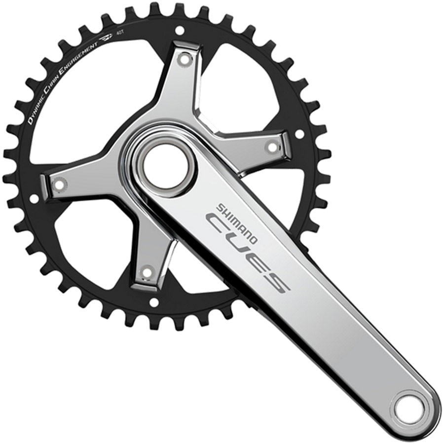 Shimano CUES FC-U6030-1 Crankset – 170mm, 9/10/11-Speed, 40t, Asymmetric 110