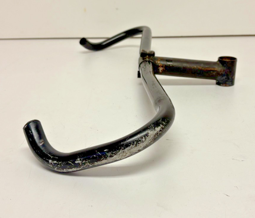 Vintage 1990s GT 560mm C-C Aluminum Bullhorn Handlbar & GT 140mm CrMo Stem