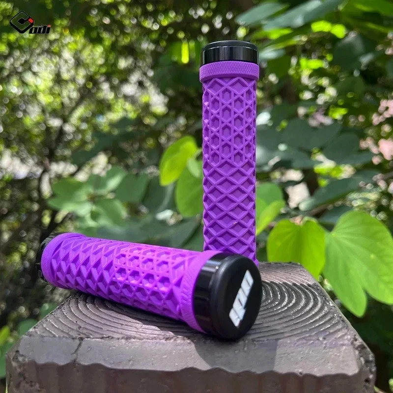 Van Bicycle Handlebar Grips Lock-On Anti-slip Shock Absorption Double Lock Ring