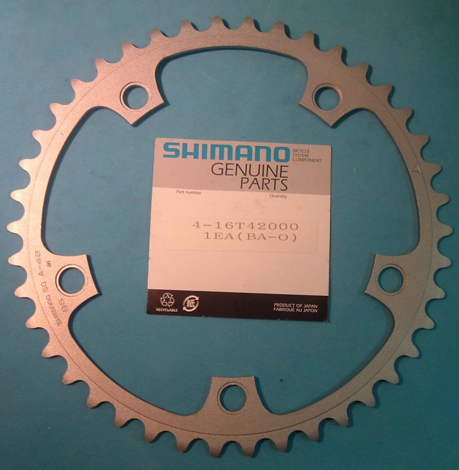 Shimano Ultegra FC-6500 A-42T x130BCD Road Chainring-NEW/NOS 2×9-Spd- Mint-NIB