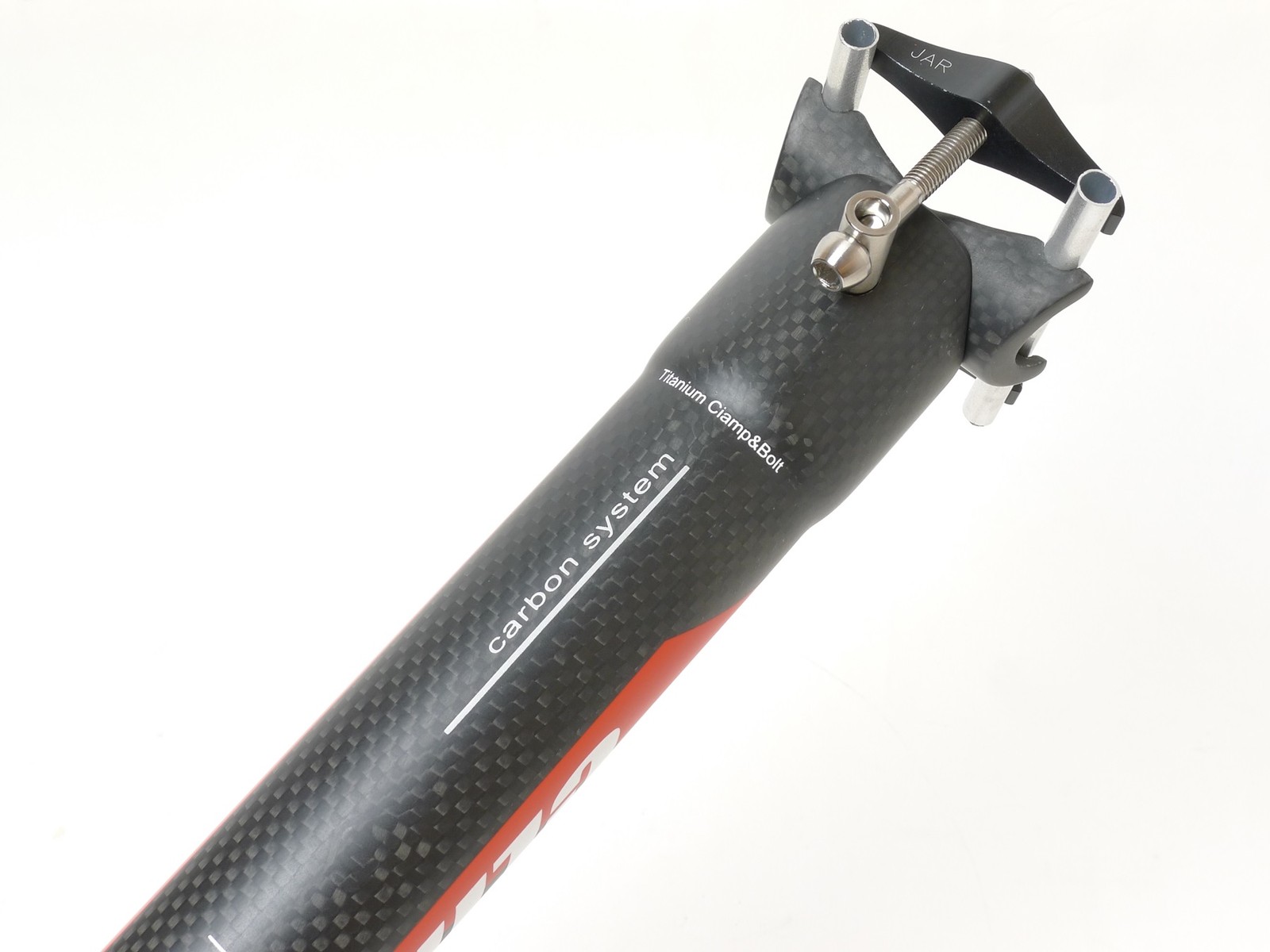 mr-ride 145g,34.9x350mm Climax SP02C 3K MATT carbon Seatpost Ti bolt bike Black