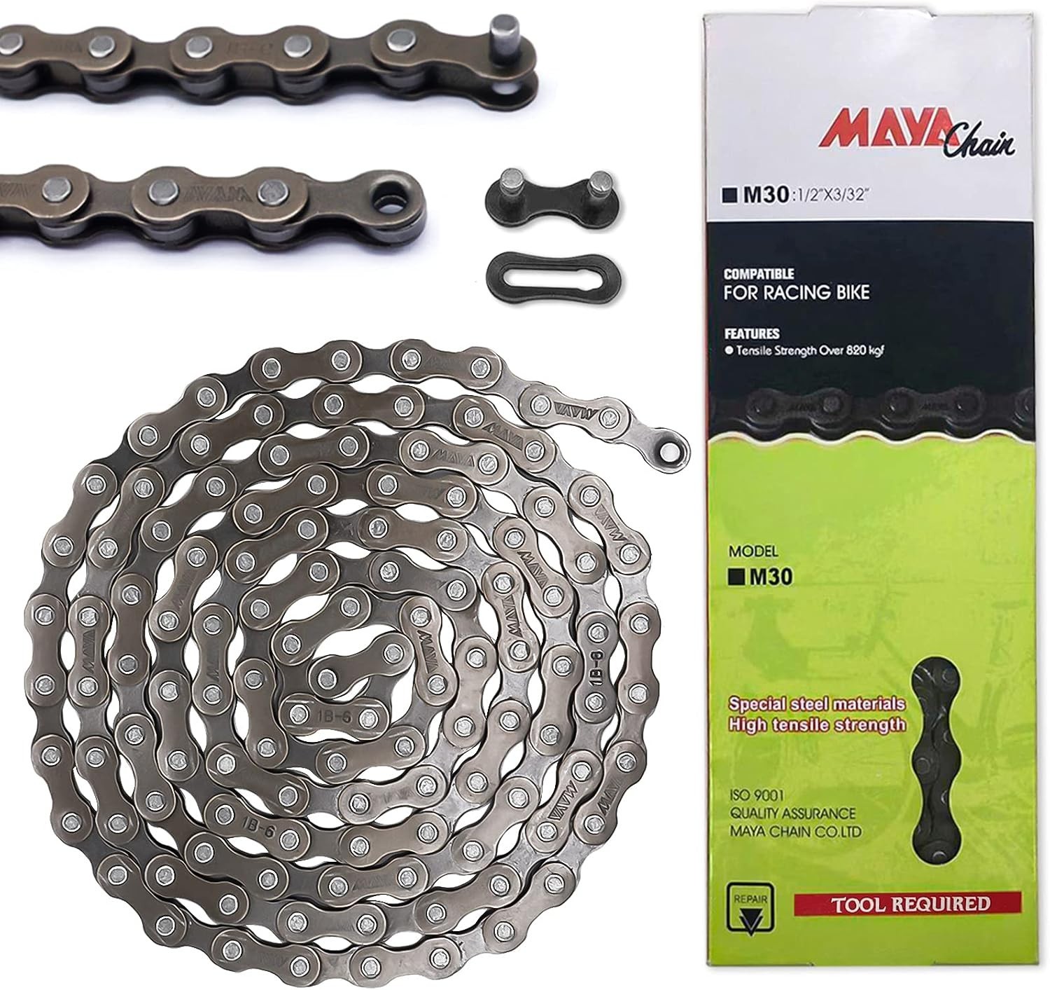 6/7/8-Speed Bike Chain – 1/2×3/32 Inch, High Strength & Smooth Shifting