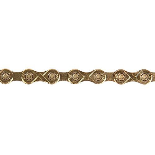 KMC X10 Bicycle Chain (Ti Gold, 1/2 x 11/128 – Inch, 116 Links)