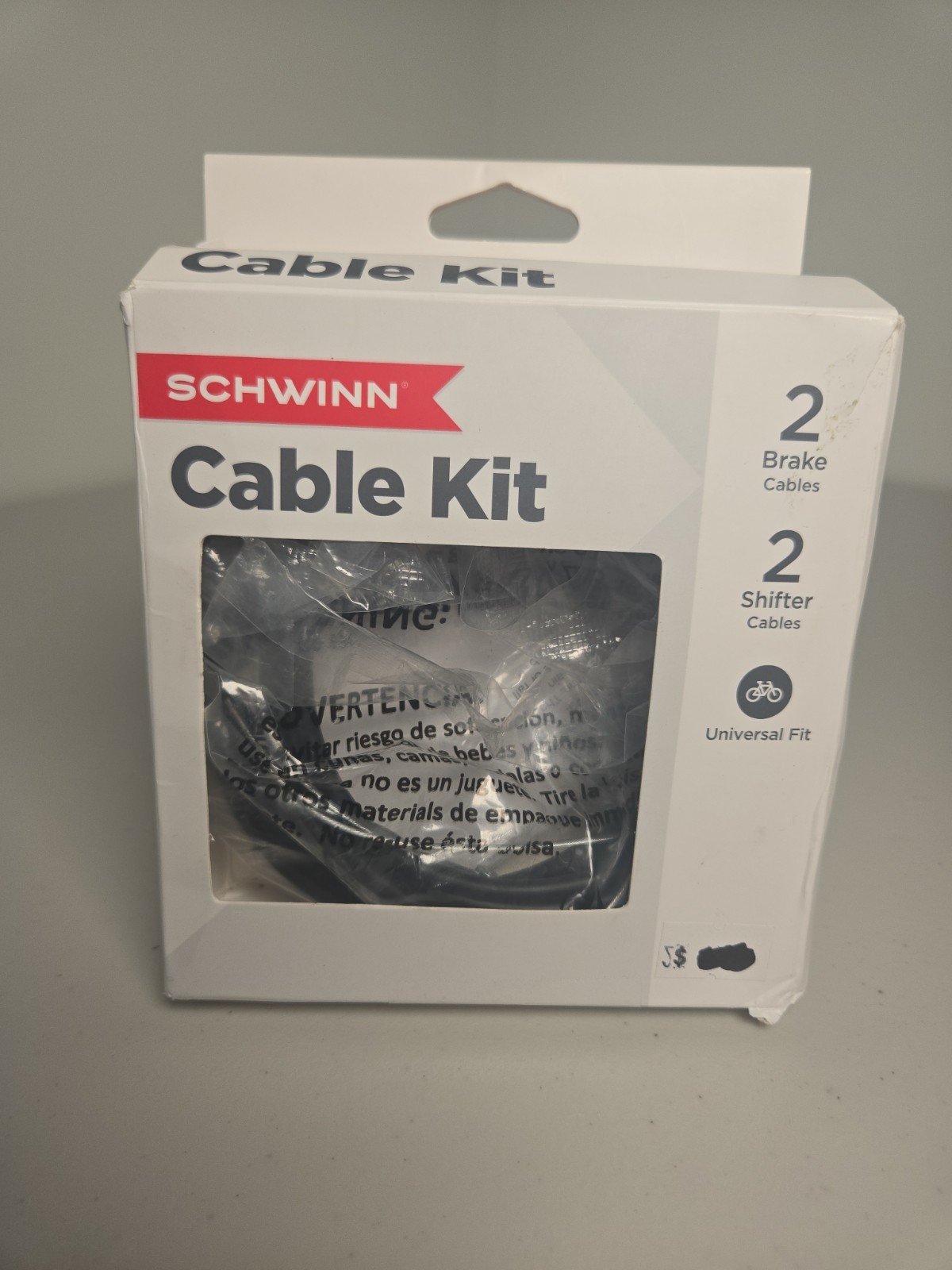 SCHWINN 2 BRAKE CABLE & SHIFTER SET BLACK 30″ and 80″