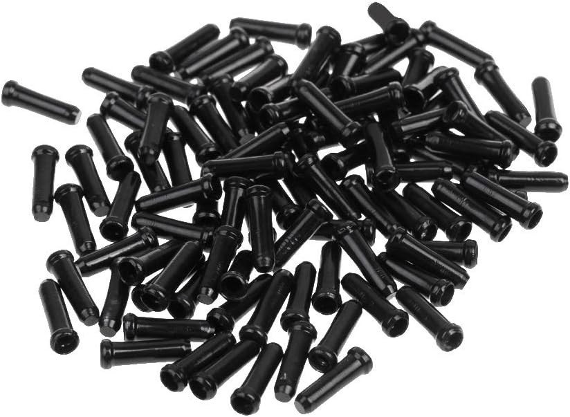 50PCS Durable Aluminum Alloy Bike Cable End Caps for Road & Mountain Bicycles