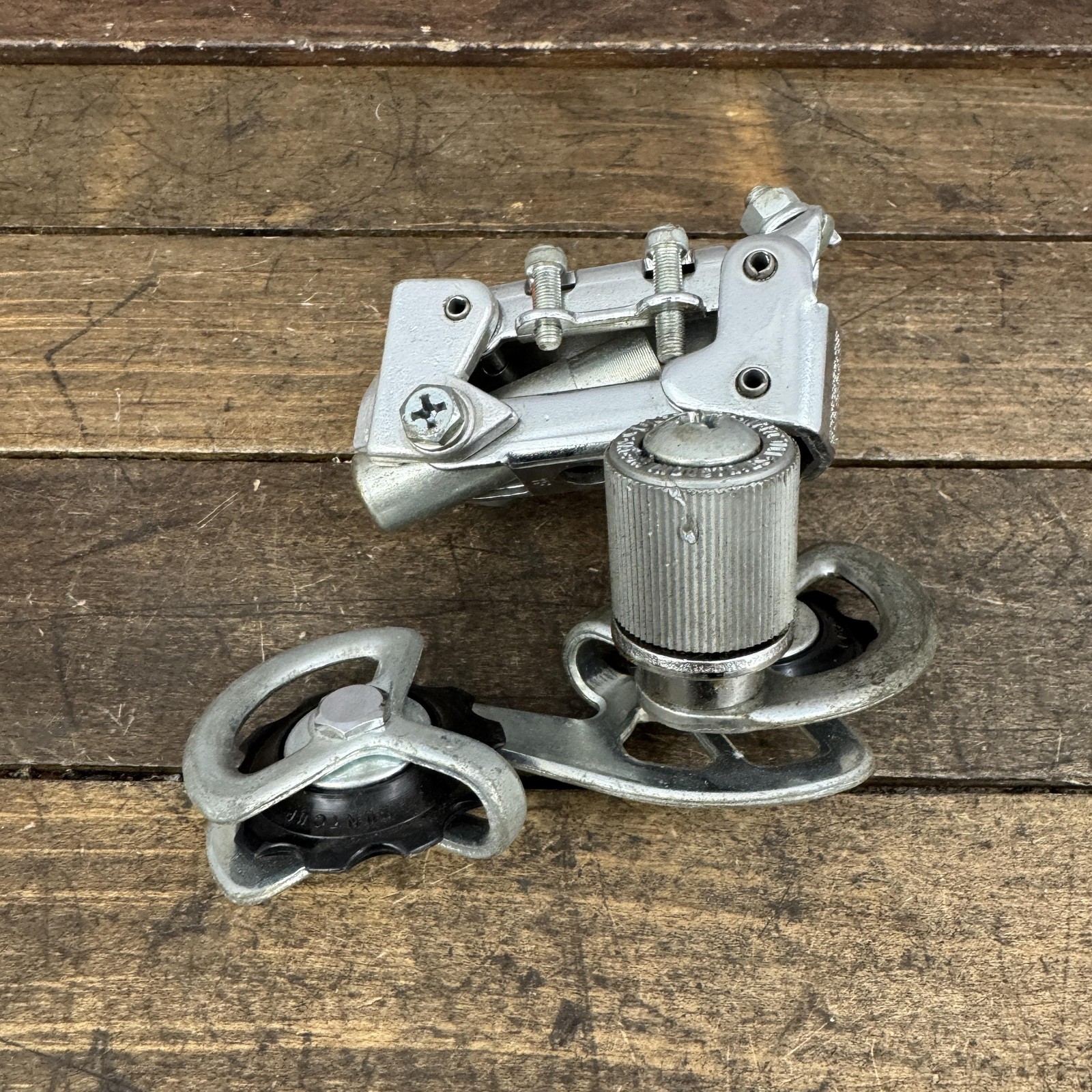 Vintage SunTour Mighty Click Rear Derailleur Long Cage Parts No Bolt
