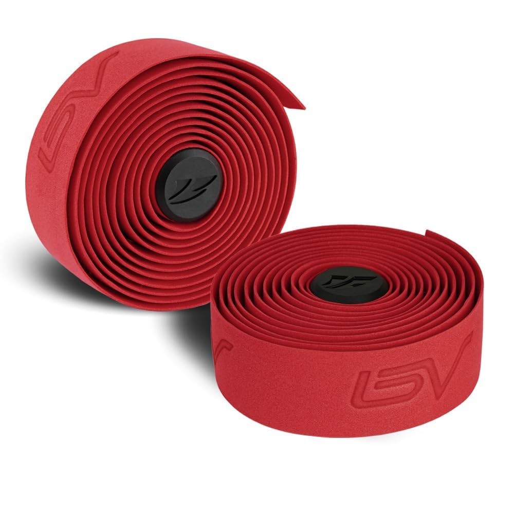 Road Bike Handlebar Tape EVA Foam Cycling Bar Wraps Anti Slip 2 Rolls Black Whit
