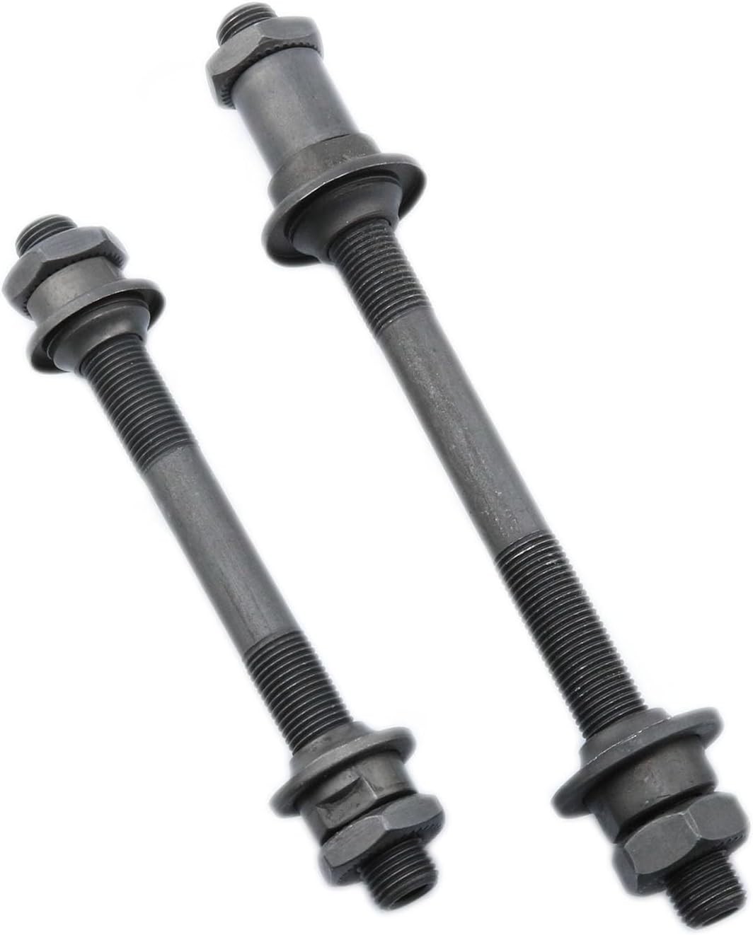 Durable Steel Bike Axle Kit – 2PCS Front 108mm & Rear 145mm for Mountain Bikes