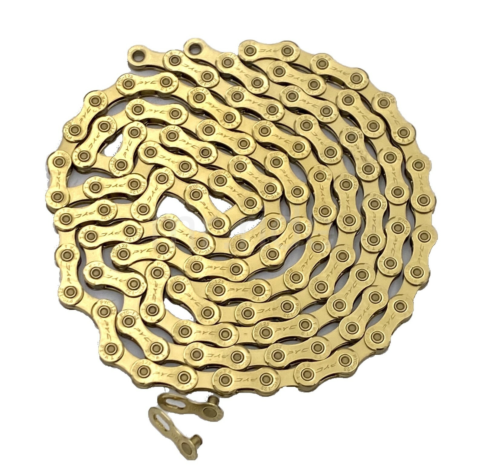 PYC Light Weight Bike 12 Speed Chains fit KMC X12/Shimano/Campy/Sram 126L Gold