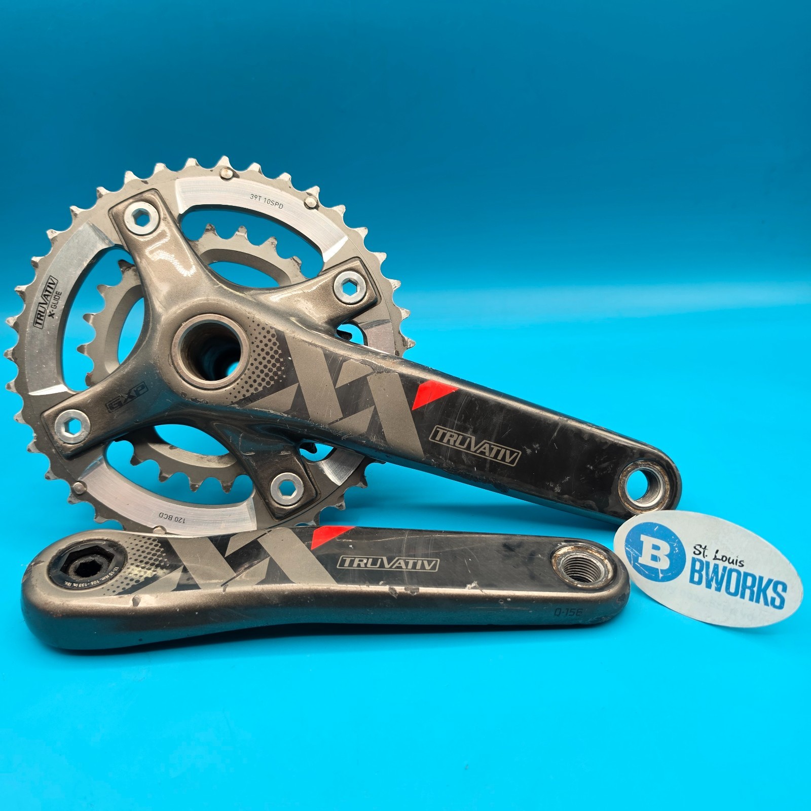 Powered by SRAM – Truvativ XX Double Carbon Fiber Crankset 175mm 39/26t 10sp g13