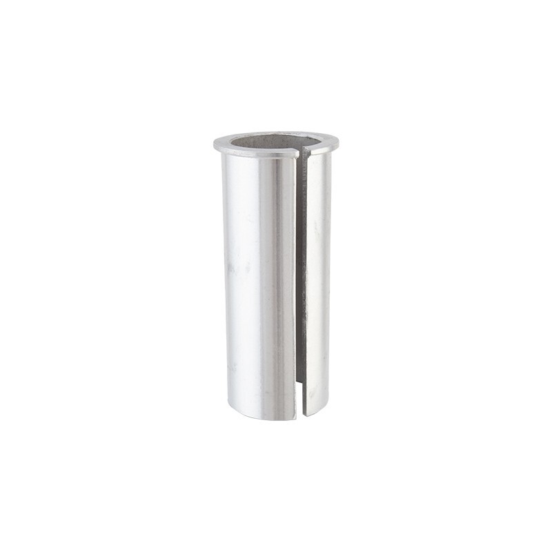 25.4mm to 30.8mm Alloy Bicycle Seatpost Shim 80mm Length 25.4id 30.8od Silver