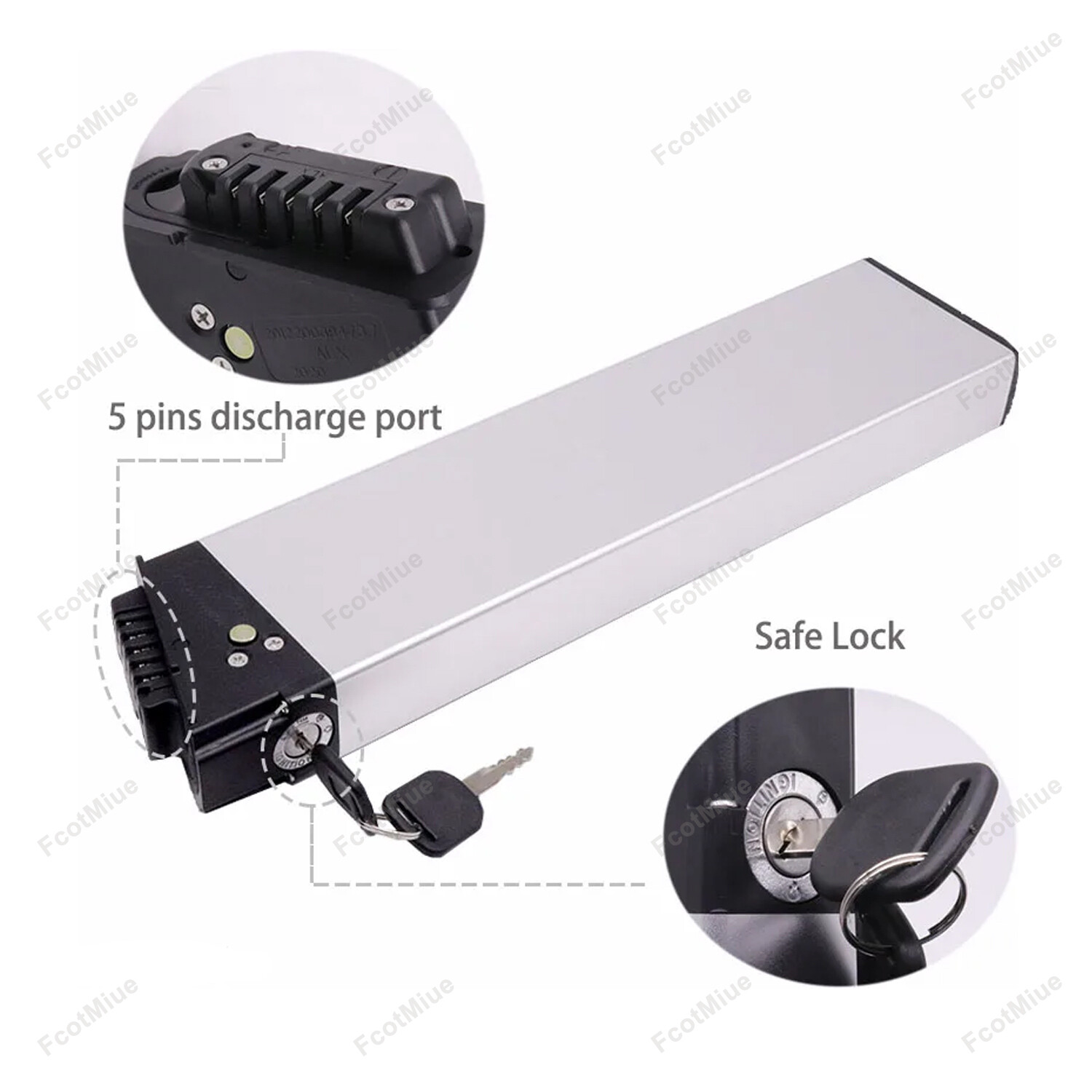 48V 10.4Ah Folding Ebike Battery for Bezior XF200 X500 SAMEBIKE 20lvxd30 Lo26