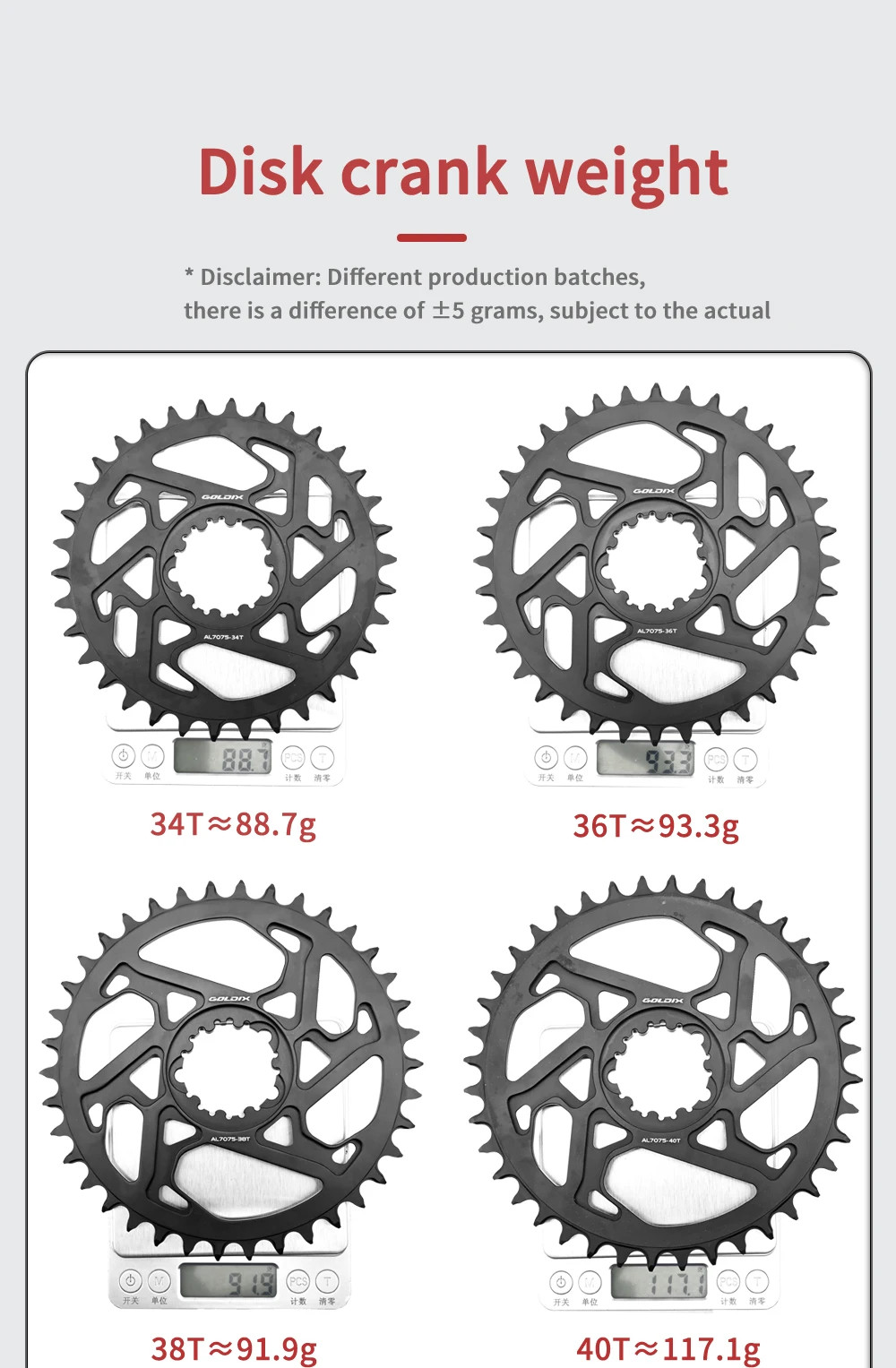 MTB Crankset 170/175mm Direct Mount Crank 0mm Offset 34T 36T 38T 40T Chainring