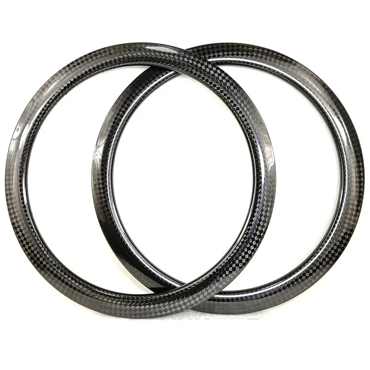 700C Road Bicycle Carbon Rim 50*25mm Clincher Disc/rim Brake 12K Glossy Ring 1pc