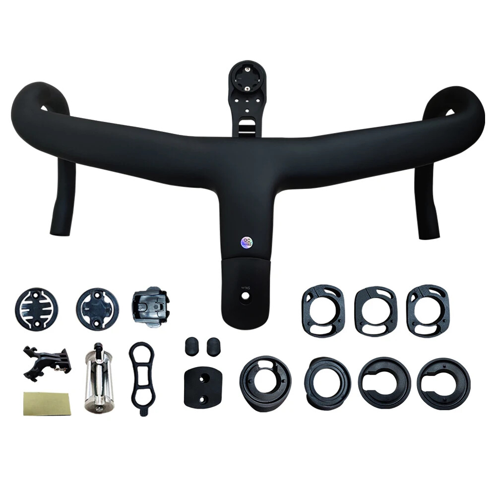 Road Bicycle Internal Routing Cable Integrated Handlebars with Computer Mounts