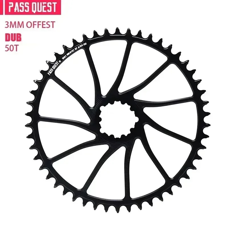 3mm Offset Chainring 40-54T Narrow Wide Teeth Bike Chainwheel 9/10/11/12 Speed