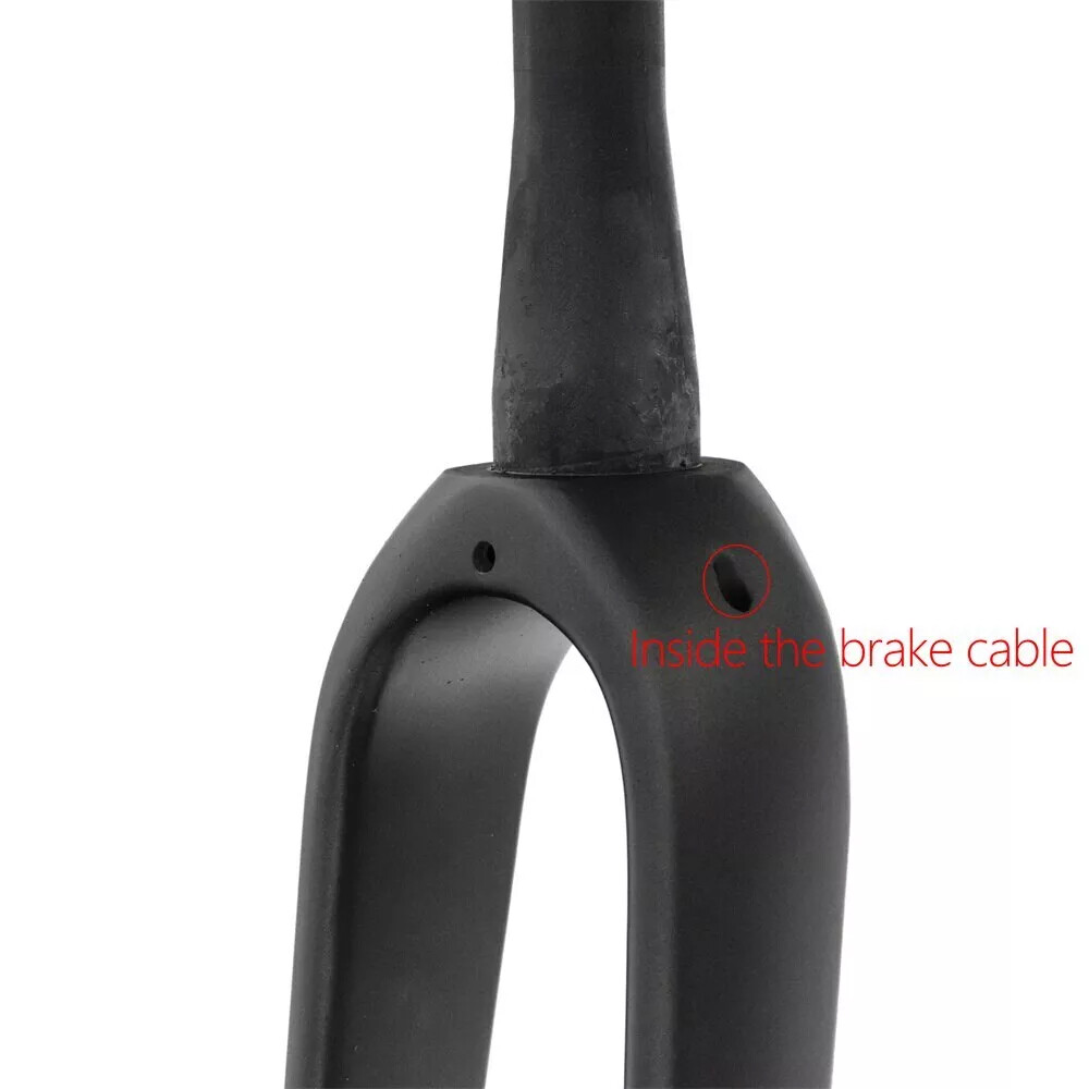 700C 45C Carbon fiber Road CX Gravel Bike 1 1/8 to1.5‘’ tapered Disc Brake Fork
