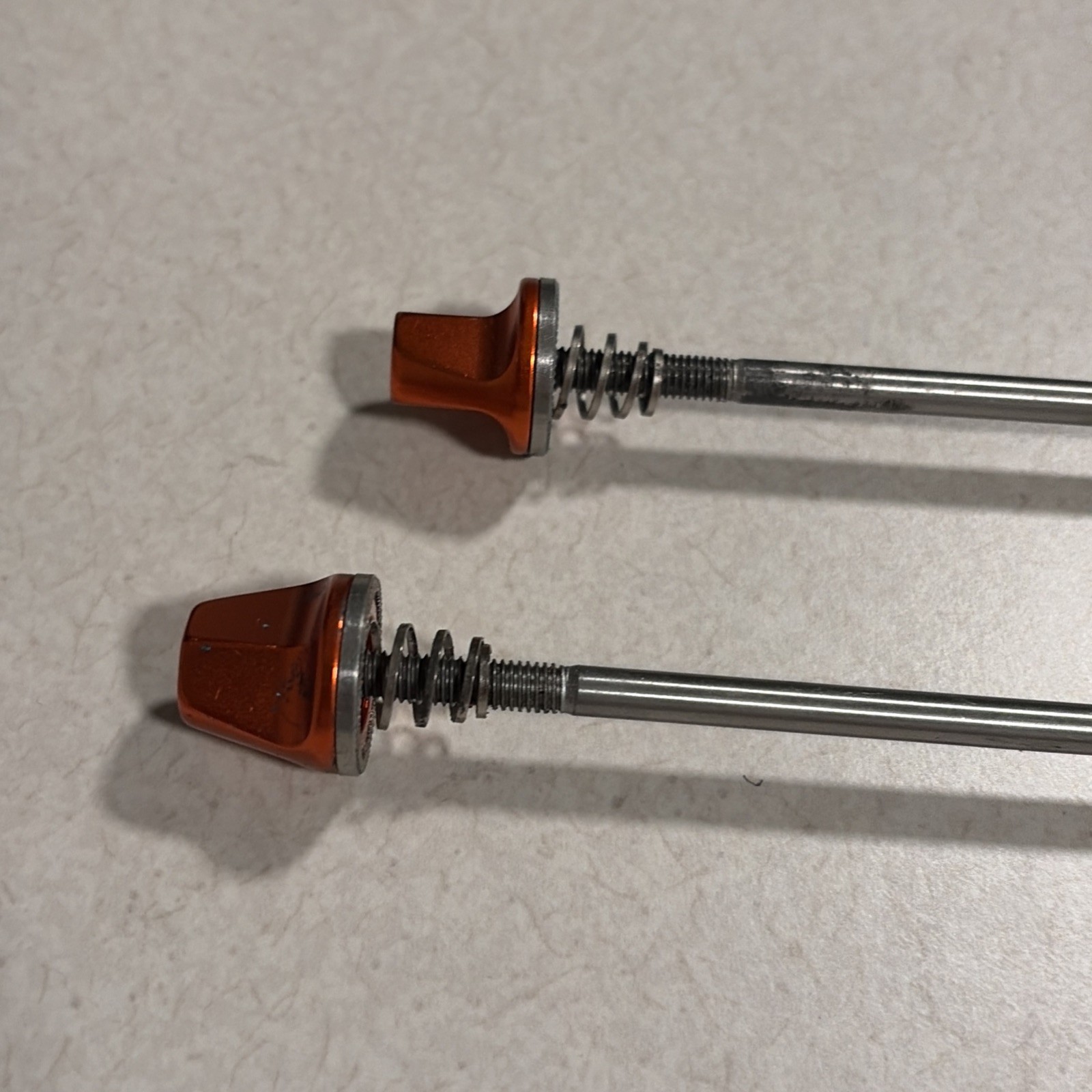 Salsa Orange Flip Off Front Rear Titanium Quick Release Skewer QRx100/135mm