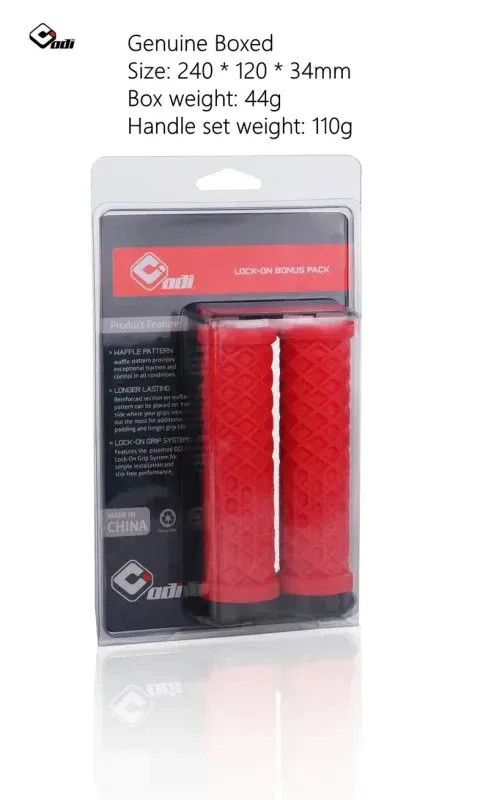 Van Bicycle Handlebar Grips Lock-On Anti-slip Shock Absorption Double Lock Ring