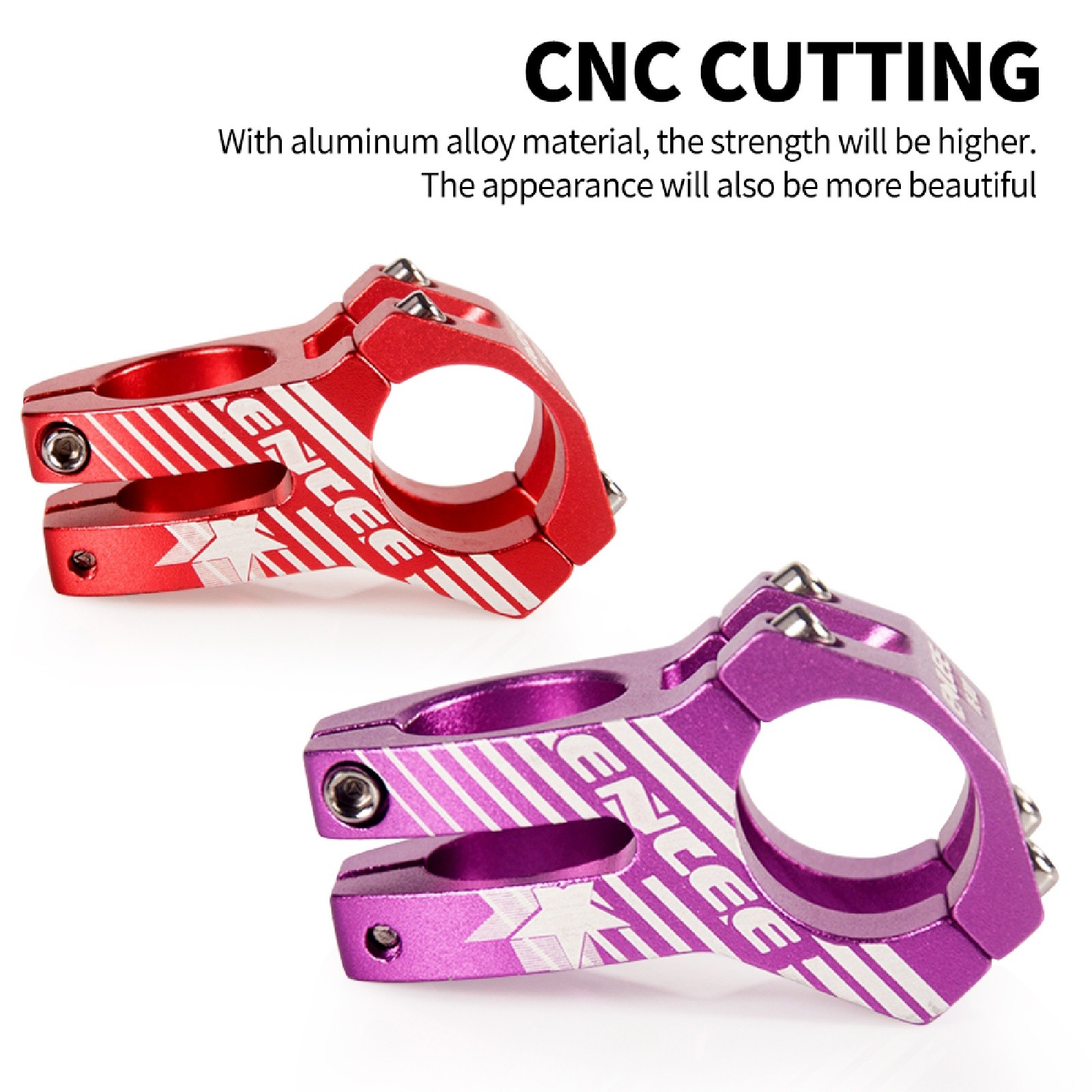 ENLEE Bicycle Short Handlebar Stem 31.8mm 45mm Aluminum Alloy 1-1/8″ Road Bike