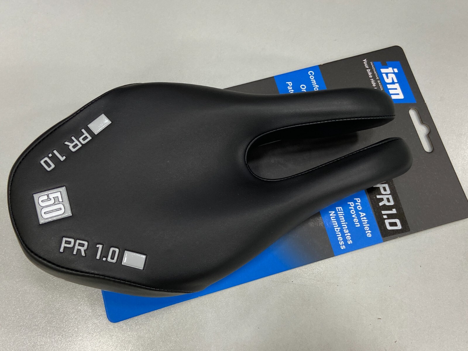 ISM PR 1.0 130x245mm 50 Padding Steel Rail Bicycle Saddle (Black)